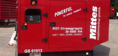 Mobiles 70 kVA emergency generator